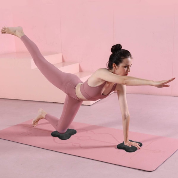 2 stk. yogamåtte knæpude, skridsikker yogastøttepude pilates knæpude, ekstra