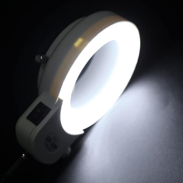 144 LED-ringlys til mikroskop - 6000K, 0-100 % dæmpbar hvid