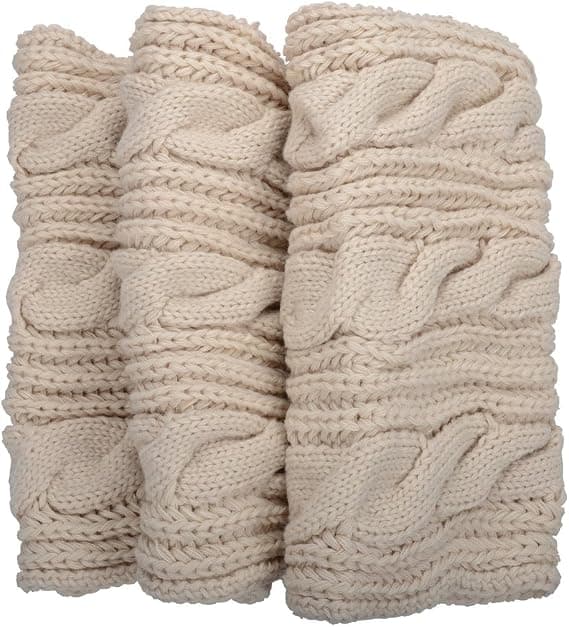 Womens Thick Ribbed Knit Winter Infinity Circle Loop Scarf，70cm