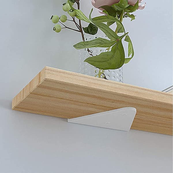 2 x Heavy Duty Triangle Wall Shelf Brackets Metal Brackets til Køkken Offi