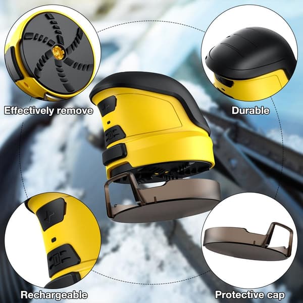 Elektrisk isskrapa, USB elektrisk snödefroster, bilisskrapa