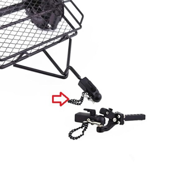Metal Trailer Tow Hook SCX10 90046 TRX4 1/10 RC Crawler Kauko-ohjattava auto