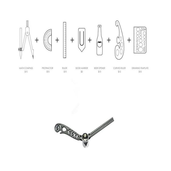 17mm Allt-i-ett Multifunktionsritverktyg