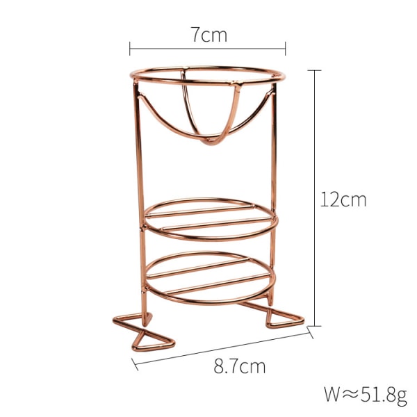 Tre-lagers kolstål Puff förvaringsställ, Beauty Egg Torkställ Tool