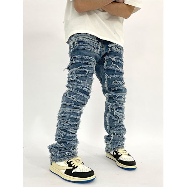 Denim Indigo Distressed 2xl