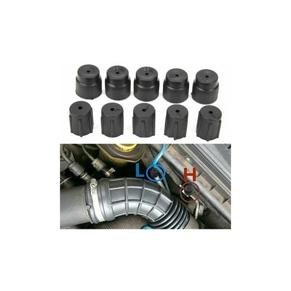 10 stk. A/C ventilkernhætte Universal Air Conditioning Service Plug A/C reparation