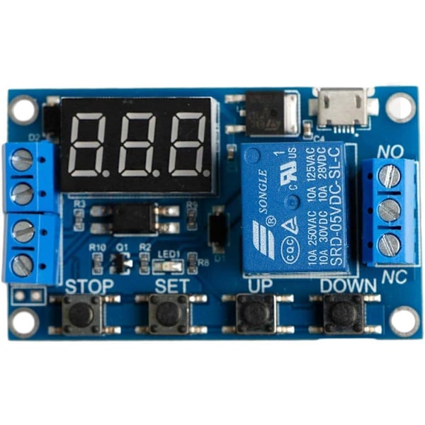 6-30V Justerbar Relä Timer Cykel Modul Switch Trigger Fördröjningskrets Kort