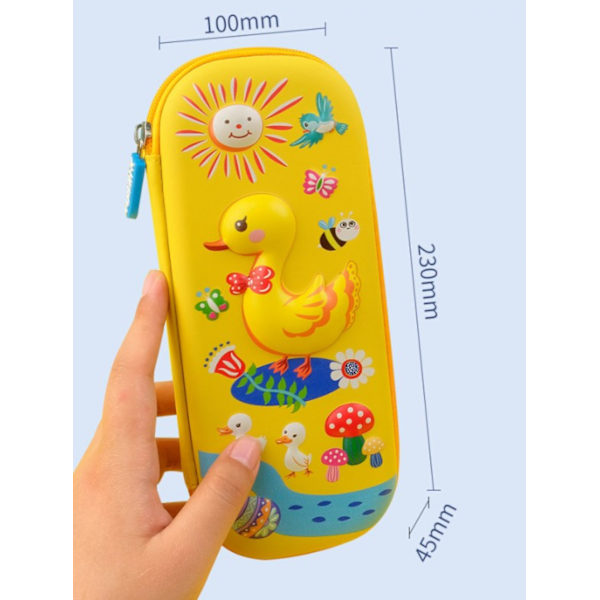 Gul And Pencilveske Kawaii Skole Pencilvesker Stasjonær Estuche 3D Space Penveske Unicorn Skoleartikler Trousse Scolaire Pencil Box