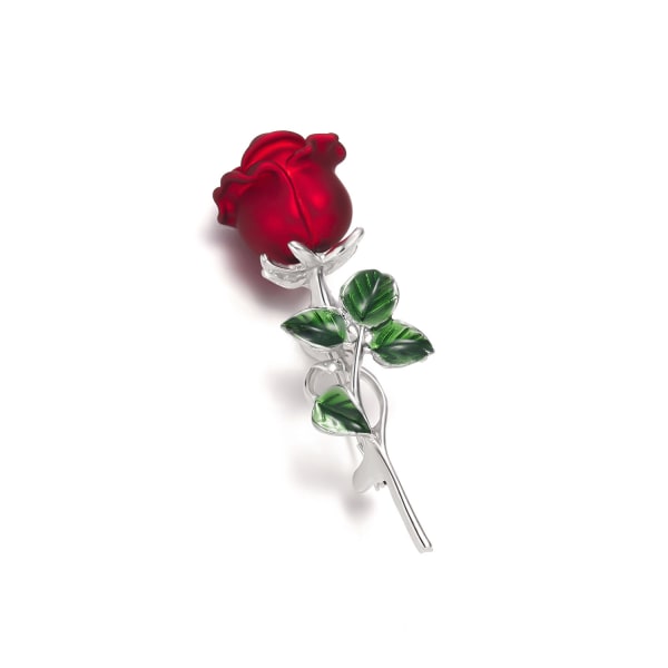 Rose Brosch Retro Flower Scarves Sjal Clip för kvinnor Bröllop Par