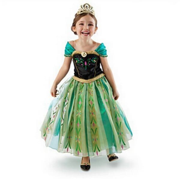 Söt prinsessa Anna klänning 140 cm