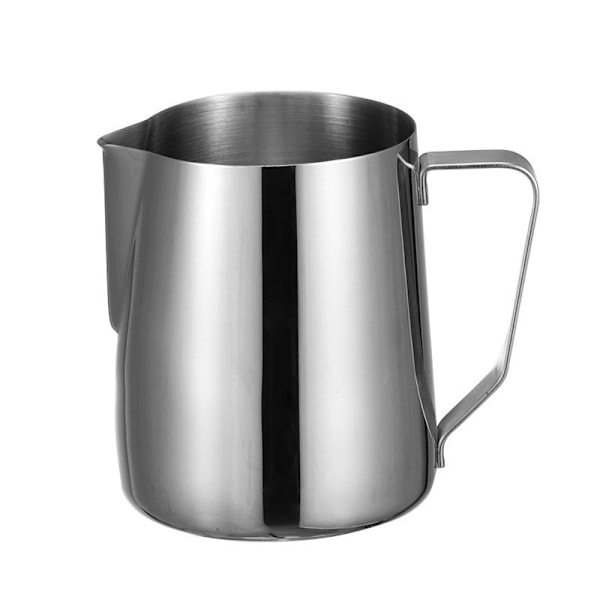 x 350ml Stainless Steel Milk Jug Milk Pitcher Jug Cup Milk Pitcher Carafes for Cappuccino Cups Espresso Maker -Silver