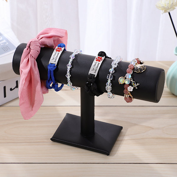 Armbandsställ, klocka, sammetsarmbandsställ, T-stångsställ