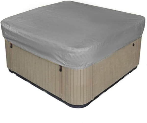 210D Garden Square Hot Tub Spa Cover Replacement Vattentät Rektangulär Utomhus Spa-överdrag