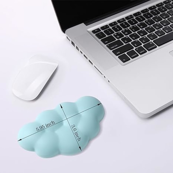 Cloud handledsstöd för mus, superfin minnesskum mjuk gel handledsstöd