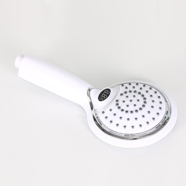3 farver skiftende vandspray LED brusehoved med digitalt temperatursensor display