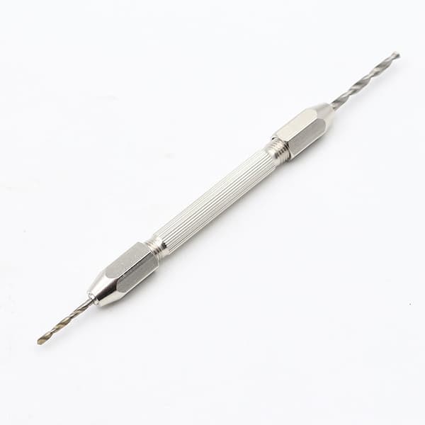 Mini Micro Manuel Dobbelt Ended Nåle Vise Hånd Twist Boring Værktøj 0-3mm