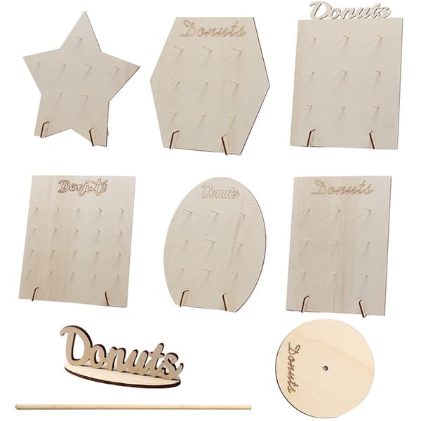 Premium Donut Wall Stand Genanvendelig Donut Holder Board Display 9 Donuts 40*30