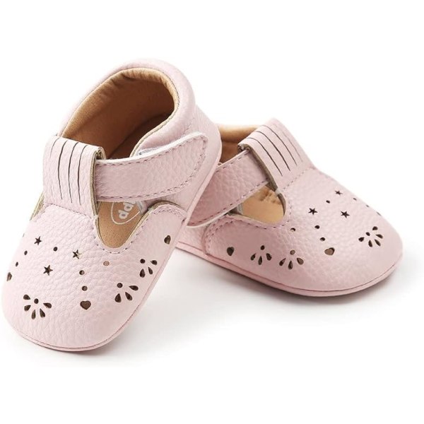 Baby Boys og Girls Sneakers Sklisikre Baby Sko Rosa