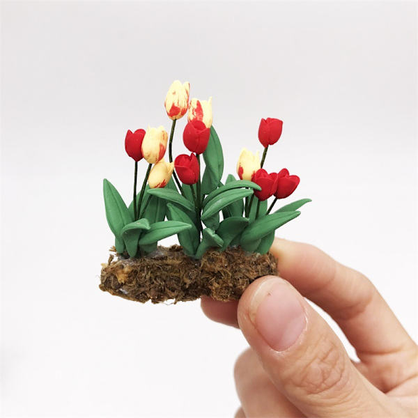 Simuloitu nukketalon kukat, DIY simuloitu miniatyyrinukketalon sammalnurmi Ga