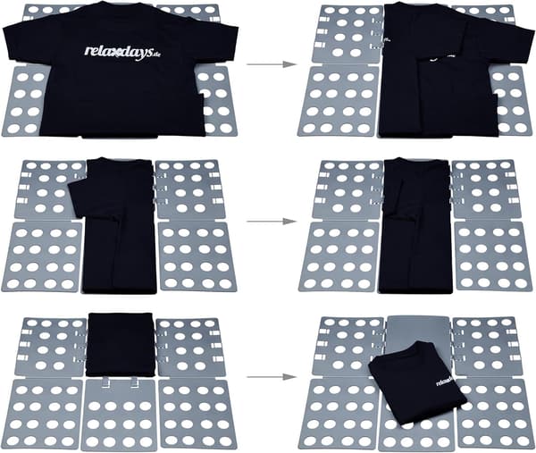 Klesbrettbrett 68 x 57 cm Klær Folder Skjorte Folder Flip Flop, Grå