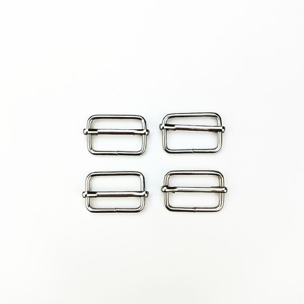 60 stk. metallnøkkelring i bulk - Swivel Snap Hooks, D-ring og Slide Buckle Bac