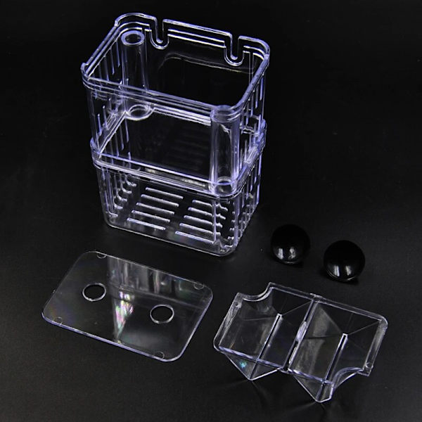 Akryl Akvarium Avel Isolering Box Akvarium Kläckeri Inkubator Hållare