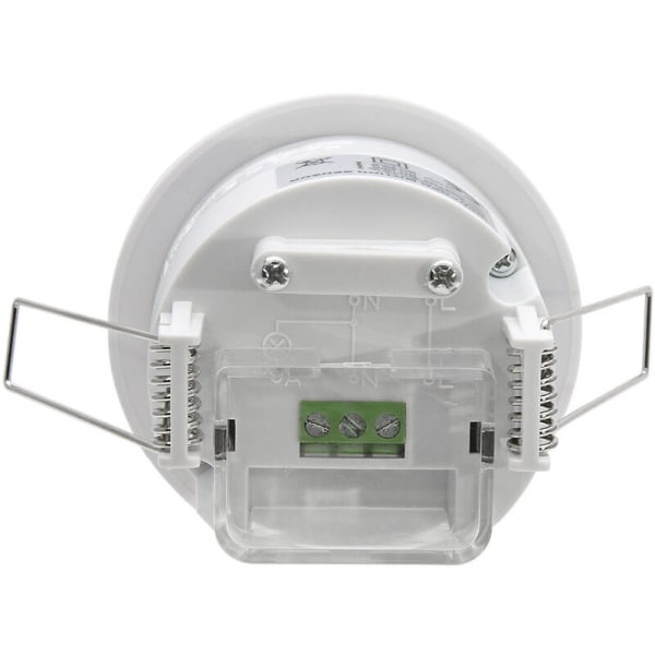 1x infrarød bevægelsessensor forsænket indendørs loftmontering lysstyring 360°