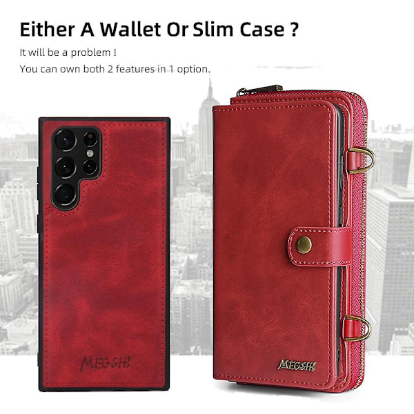 Samsung A22 5G:n yleiskotelo - Kääntökuori, jossa crossbody-hihna ja lompakkotaskut