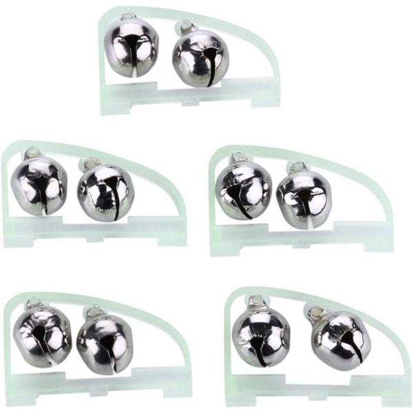 5 st/lot Bright Luminous Night Bell Clips på nattfiskeredskap Spöspel A