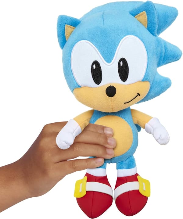 9,8 tum \" Plyschfigur ljusblå sonic