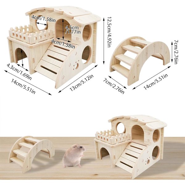 Hamsterhus Gunga Bro Trä Hamsterhus DIY Hamster Trä Hus Wo