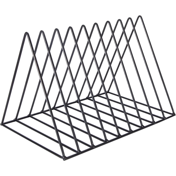 Bokstöd, Metalltidningsställ, Triangulärt Skrivbordstidningsställ 9 Fack Bokstöd Tidningsställ Organisation Hållare för Skrivbord, Dokument, CD-skivor, Tidskrifter