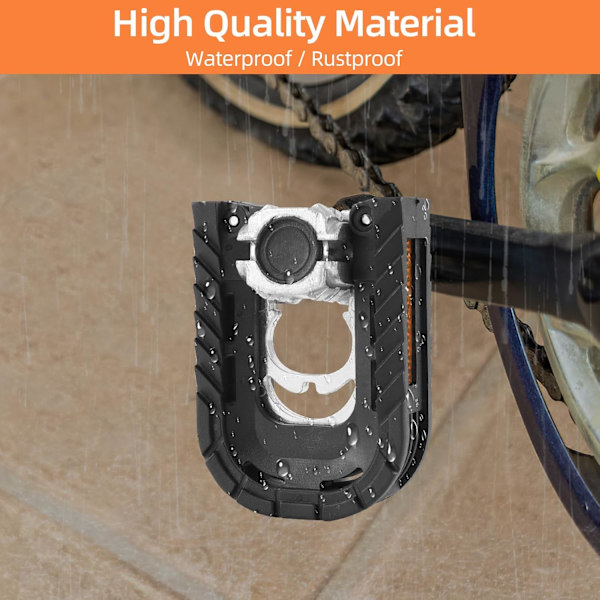 Cykelpedaler, Foldbare Cykelpedaler til Aluminium med Reflektorer til Bycykler, Foldcykler, Landevejscykler, MTB Cykler, Universelle Foldbare Pedaler