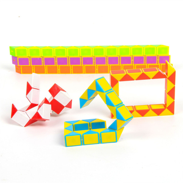Mini Magic Snake, Magic Snake Pussel Barn Twisting Pussel Leksak, Magic Snake Rubiks Kub (24 segment, 6 bitar)