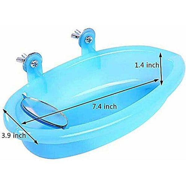 Bird Bath Bowl Basin Hanging Birdbath Toy Pet Parrot Budgie Budgie Parakeet