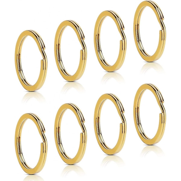 50 stk. Flade Nøgleringe Metal Split Ring Til Nøgleorganisation, Smykkefremstilling, 1 tomme
