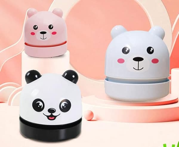 Mini bærbar Panda USB håndholdt bordplade krummesweeper Desktop V