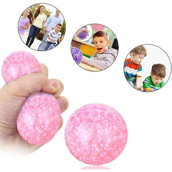 1 st Squeeze Ball Toy, Stress Balls Sensorisk Fidget Toy för Barn Vuxna