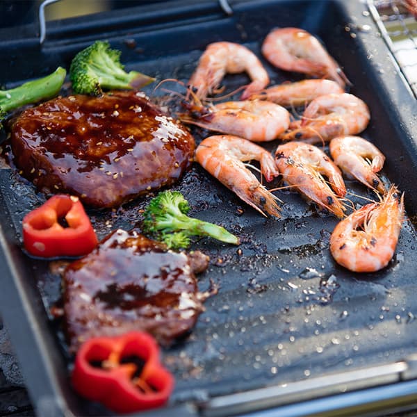 BBQ-panne Grillplate Mat i rustfritt stål av matkvalitet