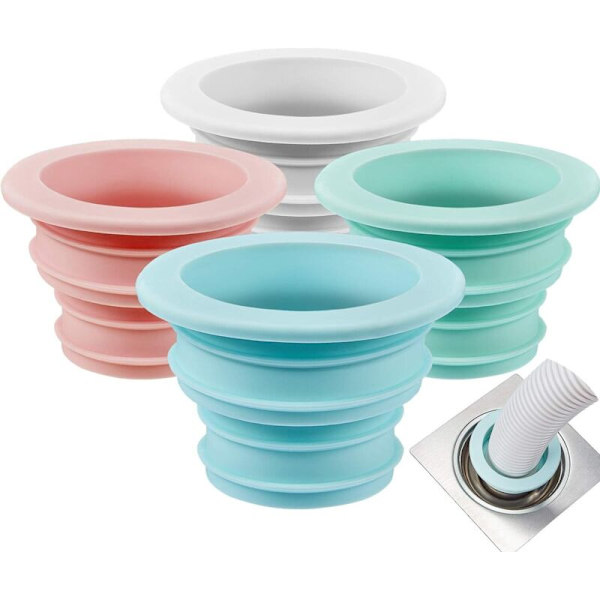 4 st avloppsrörs packning deodoriserande silikonring packning tvättmaskin
