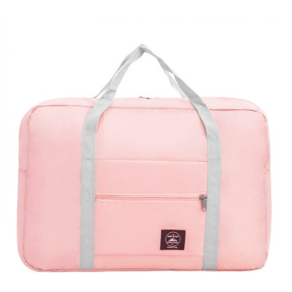Resväska för resor Fällbar organiseringsväska Resväska Resväska Sport Gym Bag Sport Duffel Bag med vagnhylsa (rosa)