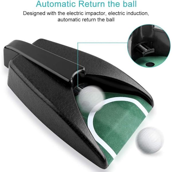 Golf Putting Cup, Golf Return Machine, Automatisk bollretur för inomhus- och utomhusgolfträning