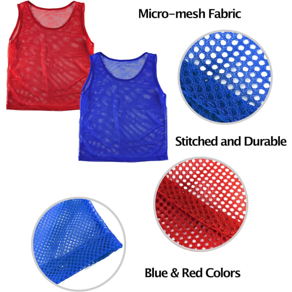 Nylon Mesh Scrimmage Team Practice Vests Pinnies Jerseys för Barn Ungdom