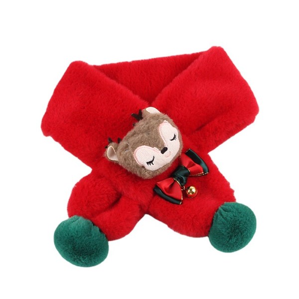 Julhelg Barn Scarf Pojkar Flickor Fluffy Scarf Varm Vinter