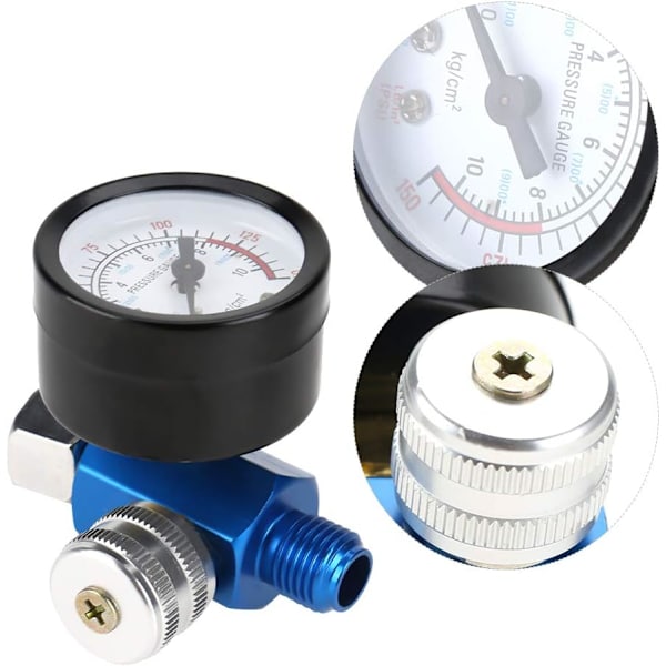 Kompressorregulator, lufttrycksregulator regulator 1/4” färgspruta