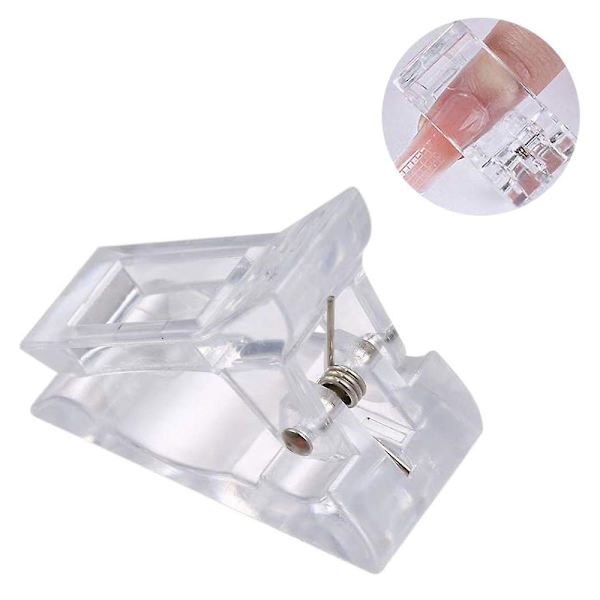 Gel Byggnads Nagelspetsar Klämma Transparent Förlängning Klämma Nagelspetsar Klämmor