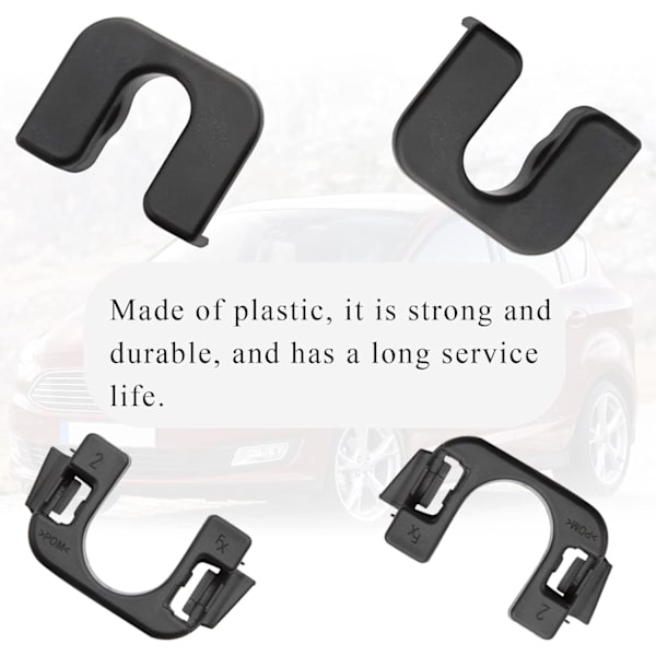 2x Paket Hyllfästen för Focus MK3 015532109E Svart Bakre Bagagehyllfästen Kompatibel med F ord Fiesta Focus B-Max C-Max C3