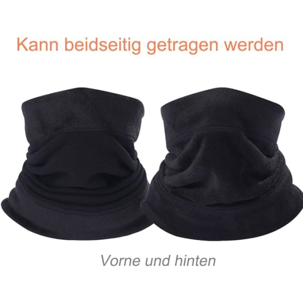 Vinterhalsvärmare, multifunktionell, unisex, termisk fleecefoder, elastisk