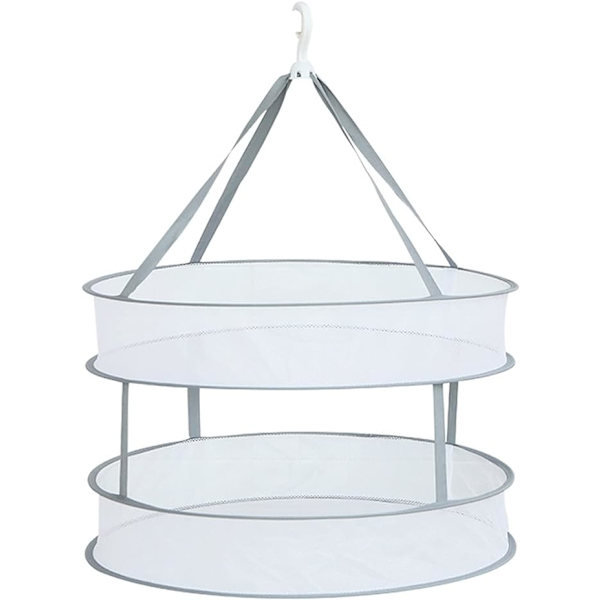 Medium rund dobbel lag foldbar kleshenger 51,5*36cm