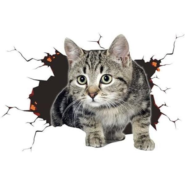 3D Bilstikker Søte Katt Stikker Dyretema Vegg Stikker Bilstikker Bilstikker Bilstikker Bilstikker Dekorasjon Personlige Stikker